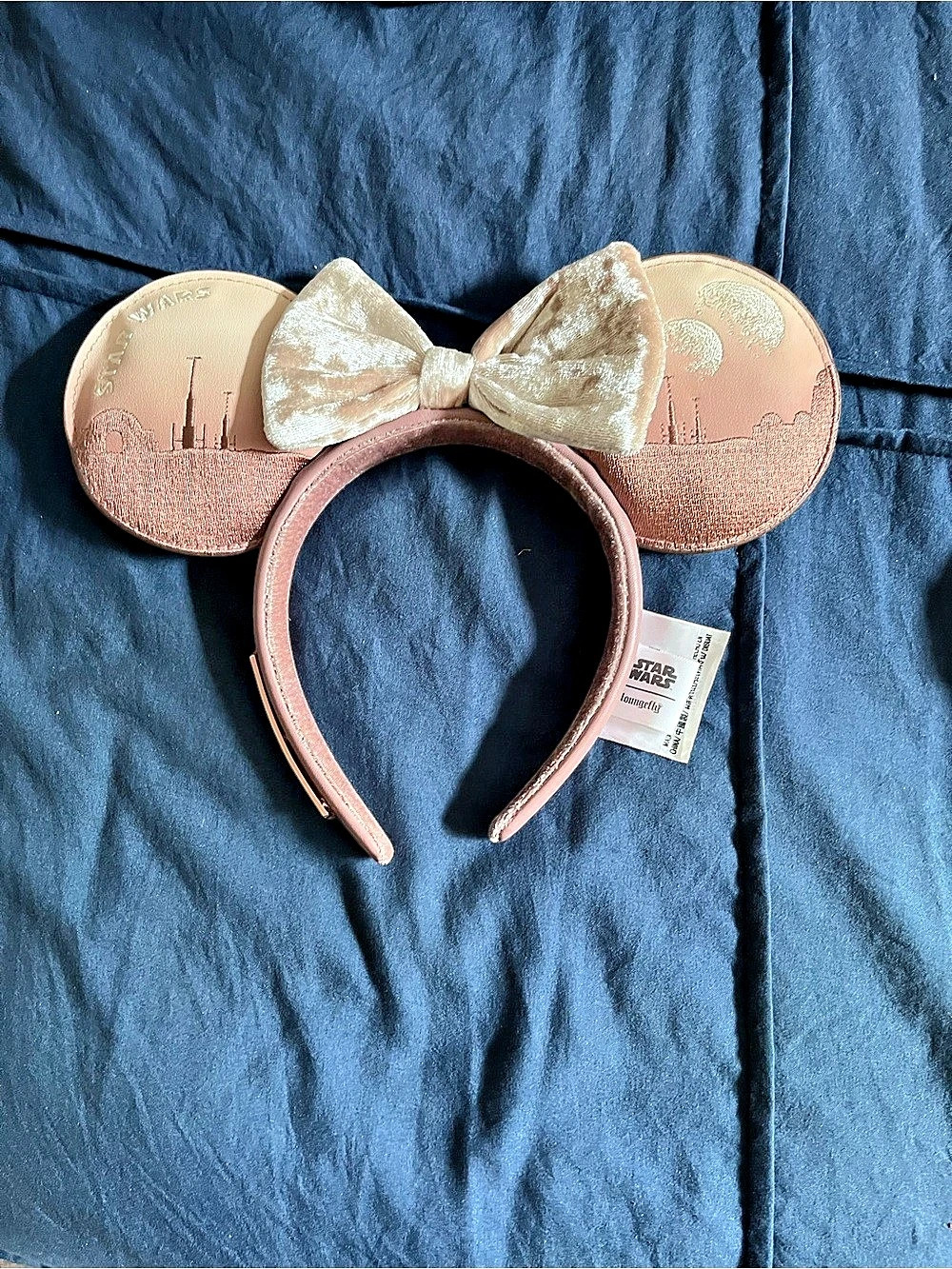 Disney Pink & Gold Minnie Mouse Ear Headband NWOT